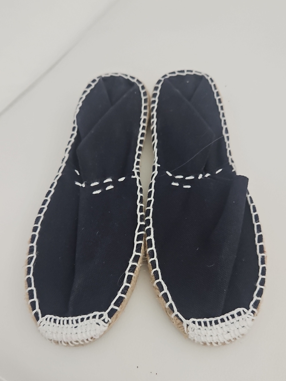 Navy Blue Women's Espadrille - Casual Slip-On